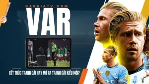 VAR là gì? Hình ảnh minh họa công nghệ hỗ trợ trọng tài bằng video trong bóng đá hiện đại.